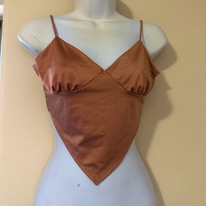 Brown mini top